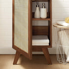 Modway - Soma 18" Vanette de salle de bain - Noir noyer-Porte en rotin