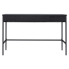 Hudson&Canal - Bureau Evans 48" - Noir-Comprend trois tiroirs à ouverture par pression