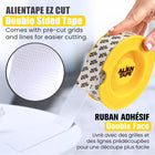 Alien Tape - Ruban adhésif double face multi-surfaces - 10 pi - Paquet de 3-Libérer proprement et facilement sans résidus collants ni dommages