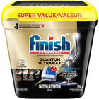 Finish - Quantum UltraMAX - 68 Tablettes-Élimine les taches brûlées et séchées (même dans l'eau dure et les vieilles machines)