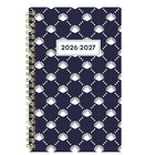 Blueline - Agenda Scolaire Hebdomadaire/Mensuel 13 Mois De Juillet À Juillet - 8 po H x 5 po l - Motif Nautique - Bilingue-Reliure à double spirale dorée, couverture en poly épaisse