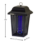 Lampe tue-insectes électron. 1-1 / 2 acre 40 watts - noire-Un ampoule BF220 ultraviolettes (lumière noire) de 40 watts, haute intensité, en forme de « U »