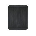 Manhattan Comfort - Ensemble de 2 tables de chevet modernes Evelyn 32" à 1 tiroir - gris charbon-Parfait pour le rangement de chevet, les lampes ou les objets de décoration