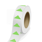 JAM Paper - Rouleaux d'étiquettes standard - triangle - 1-1/4 x 2-1/2 po - vert fluo - 125 étiquettes/rouleau-Couleur : Vert fluo