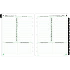 Day–Timer – Recharge d’agenda quotidien 2027 format folio – 11 po x 8 1/2 po – anglais-Les bordures vertes douces Day-Timer rendent ces recharges proprement aptes pour le milieu des affaires, mais agreables à l'oeil