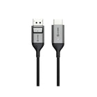 ALOGIC - Câble Ultra DisplayPort 1.4 vers HDMI - 4K 60 Hz - Actif - 2 m-Construction Ultra - La gamme ALOGIC Ultra est fabriquée à partir de matériaux de qualité supérieure et spécialement conçue pour garantir une durée de vie prolongée. L'âme du câble est renforcée par des fibres synthétiques et une gaine thermoplastique (TPE) pour une protection accrue contre l'usure. La tête du câble est également en thermoplastique (TPE) pour une décharge de traction maximale et est dotée d'un boîtier en alliage métalli