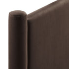 Modway - Rael Performance Velvet Tête de lit complète, Marron chocolat-5