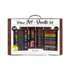 Art 101 - Art de luxe et bois de griffonnage - Ensemble d'art de 168 pièces-L'ensemble d'art et de griffonnages de luxe de 168 pièces d'Art 101 est la collection ultime d'outils créatifs pour les artistes débutants ou avancés.