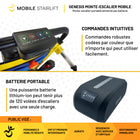 Mobile StairLift - Genesis - Monte-escalier portable - noir-Le design pliable lui permet de s’adapter au coffre de la plupart des voitures pour un transport pratique
