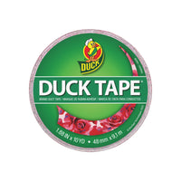 Shurtape - Ruban 4,8 cm adhésif imprimé Duck Tape - Roses rouges-Se déchire facilement à la main pour une application simple