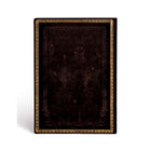 Paperblanks - Collection Reliure à l'Ancienne Carnet Flexi à Courverture Souple Midi Ligné - Noir Marocain-Sans Fermeture