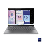 Lenovo - Ordinateur portable Yoga 7i Copilot+ PC 14 po - Intel Core Ultra 7 256V - SSD 512 Go - 16 Go RAM - Windows 11 Famille - Bilingue - Gris Luna-Ports E/S : 1 USB-A (USB 5 Gbit/s / USB 3.2 Gen 1), toujours activé ; 2 USB-C (Thunderbolt 4 / USB 4 40 Gbit/s), avec USB PD 3.0 et DisplayPort 2.1 ; 1 HDMI 1.4b ; 1 prise combinée casque/microphone (3,5 mm) ; 1 lecteur de carte microSD