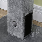 PawHut - Griffoir pour chat, grattoir de 31 po de haut pour chats d’intérieur - gris-Couleur : Gris 