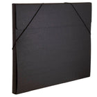 JAM Paper - Portefeuille Kraft avec Fermeture Élastique Jumbo - 14 1/2 x 19 1/2 x 1/2 - Noir Recyclé-Taille : Jumbo (14,5 po x 19,5 po x 0,5 po)