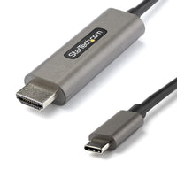 Startech - Câble adaptateur vidéo UHD USB Type-C vers 4K HDMI 2.0b - 6' - Gris sidéral-Longueur du câble : 6,6 pieds