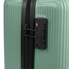 Bugatti - Valise de cabine à coque rigide 21.50 po de la collection Alexandria - Vert-Poignée de transport supérieure renforcée