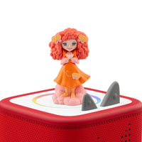 tonies - Emma Memma figurine Tonie (Anglais)-Liste des titres (en anglais) : 1. Dance Island Party!  2. Hello, How Are you?  3. Dance with me BB  4. Twirl Twirl With Emma  5. Beach Trolley  6. Five Starfish  7. Jellyfish Blob  8. Coconut Tree  9. Row Row Row Your Boat  10. Up & Down (extended mix)  11. BB Butterfly  12. Boop On Your Nose  13. Wombat Butterfly Drum  14. Crocodile Snap  15. Turtle Hide & Seek  16. Making Monday  17. Elvin Melvin Yeah!  18. Twirly Tuesday (extended exclusive mix)  19. Waffles 