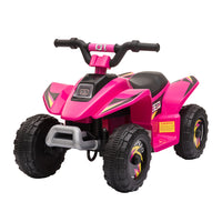 Aosom - VTT à batterie 6 V pour tout-petits - Rose-Éléments de conception réalistes 