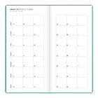 Letts of London - 2027 Agenda mince Woodland semaine sur deux pages – 5-7/8" x 3-1/8" – Couleurs assorties – Multilingue-Objectifs annuels : personnel, bien-être et santé, relations, études, travail, finances