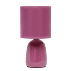 Simple Designs - Petite Round Table Lamp - Mauve With Matching Shade-Une base à coudre et un abat-jour en tissu TC assorti sont le complément d'éclairage parfait pour votre espace et s'adaptent à tous les décors !