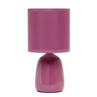 Simple Designs - Petite Round Table Lamp - Mauve With Matching Shade-Une base à coudre et un abat-jour en tissu TC assorti sont le complément d'éclairage parfait pour votre espace et s'adaptent à tous les décors !