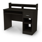South Shore – Axess Bureau, noir Pure-TIRETTE À CLAVIER: libérez votre surface de travail et déposez votre clavier et votre souris d’ordinateur sur la tirette prévue à cet effet. Vous pourrez aussi y reposer vos avant-bras, pour une position confortable.