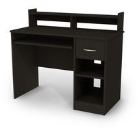 South Shore – Axess Bureau, noir Pure-TIRETTE À CLAVIER: libérez votre surface de travail et déposez votre clavier et votre souris d’ordinateur sur la tirette prévue à cet effet. Vous pourrez aussi y reposer vos avant-bras, pour une position confortable.