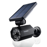 Bell+Howell - Projecteur solaire de jardin bionique à mouvement extérieur-Lampes solaires extérieur: lampes led solaires avec panneaux solaires de qualité industrielle qui se chargent le jour et éclairent jardin, pelouse ou cour la nuit