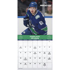 DateWorks - Calendrier Mural 16 Mois 2025 Vancouver Canucks Superstars - 12 po x 12 po - Bilingue-13 images de haute qualité imprimées sur du papier Premium.