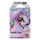 Fujifilm - Films instantanés Galaxie pastel Fujifilm instax mini -Chaque feuille présente un motif à thème galactique et un fini légèrement brillant et scintillant en bordure, créant un effet des plus magiques