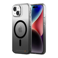 AXS - Crystal Shield Étui D3O MagSafe compatible pour Apple iPhone 15 - Fumé Dégradé-Design minimaliste offrant une protection contre les chutes de 6 pieds