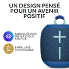 Ultimate Ears - WONDERBOOM 4 enceinte Bluetooth portable et étanche, Bleu-Enceinte sans fil résistante et longue portée : Une portée de 40 mètres (131 pieds) pour que tu sois libre de tes mouvements - elle résiste aussi à la saleté et aux chutes et possède une lanière très pratique pour que tu puisses l'emporter partout avec toi
