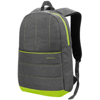 Vangoddy - Sac à dos de voyage léger et décontracté pour ordinateur portable 15 pouces - Gris/Vert citron-Convient aux ordinateurs portables de 13,3 à 15,6 pouces