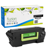 fuzion - Lexmark B281X00 Cartouche de toner compatible - Très Haut Rendement - Noir-Noir