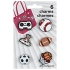Merangue -  Petites breloques - Sports - Lot de 6-Des designs mignons et ludiques sur le thème du sport