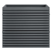 Modway - Render Support mural de 24" Armoire de toilette de salle de bain (lavabo non inclus) - Gris-Vanité moderne du milieu du siècle