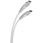 Scosche - Câble USB-C à USB-C de service rigoureux - 1,2 m (4 pi) - blanc-Compatible avec la technologie USB-C Power Delivery pour une recharge rapide et un transfert de données rapide