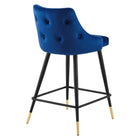 Modway - Adorn Performance Velvet Tabouret de comptoir - Marine-Rembourrage en mousse dense