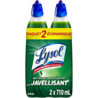 Lysol - Désinfectant et nettoyant de cuvette puissant  twin - bleach - 2x710 mL-Élimine les taches tenaces et les traces de cuvette des toilettes