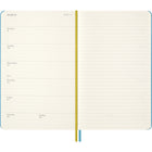 Moleskine - 2025-2026 Peanuts Charlie & Lucy Edition Limitée 18 mois couverture rigide agenda semainier - 5 po x 8.25 po - bleu récif-Couverture Rigide Avec L'Année Imprimée Sur Le Devant