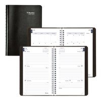 Blueline - Agenda Scolaire Hebdomadaire/Mensuel 13 Mois  De Juillet À Juillet - 8 po H x 5 po l - Noir - Anglais-13 mois, de juillet à juillet