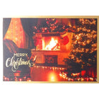Mill Brook Studio - Cartes de souhaits Noël / Enveloppes - 5-3/8 po x 7-3/4 po - Feu de bois - Paquet de 18-Cartes de souhaits qualité boutique