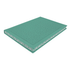 Hilroy - Journal à motif géométrique gaufré - 10 po x 7 po - Ligné - 128 feuilles - vert-128 feuilles lignées (256 pages) 