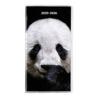 Blueline - 2025-2026 Agenda de poche mensuel - 6-1/2 po x 3-1/2 po - Collection Animal - Bilingue-Reliure piqûre à cheval avec jaquette de vinyle souple et transparente