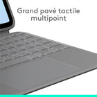 Touch iPad Air 11" (M3/M2) / iPad Air 5ème génération 2022 Étui Clavier - Gris Oxford - Anglais-Grand pavé tactile multipoint: notre plus grand pavé tactile. Il offre une expérience de suivi intuitive. Les gestes multipoint vous permettent de faire glisser, pincer, appuyer deux fois, et bien plus 