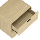 Manhattan Comfort - Ensemble contemporain moderne Chrystie 2 pièces : commode et table de chevet - Naturel-Assemblage à domicile requis Tout le matériel inclus