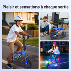 Gyrocopters - Trottinette électrique pour enfants Radi8 - Vitesse 25 km/h - Autonomie 20 km - Éclairage LED - Bleu-Grâce à un écran LCD clair affichant la vitesse et le niveau de batterie en temps réel, votre enfant reste informé tandis que vous avez l'esprit tranquille quant à sa sécurité