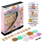 Fashion Angels - Coffret de Bracelets à Breloques Kawaii Cutie-CE QUI EST INCLUS : 10 charms émaillés avec anneaux, 50 g de perles assorties, 9 perles en polymère, 20 perles fantaisie, 2,7 m de fil élastique et une fiche d’instructions