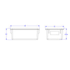 Jonti-Craft - Plateau Cubbie, transparent, paquet de 3-Dimensions : 8,6 po L x 13,5 po P x 5,3 po H