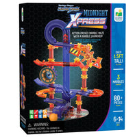 University Games - The Learning Journey Techno Gears: Marble Mania: Midnight Xpress - Jouet de Contruction STEM - Jouet de Construction Motorisé - Jouet de Construction avec Engrenages-Soutient l'éducation STEM